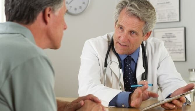 Il paziente al ricevimento del medico